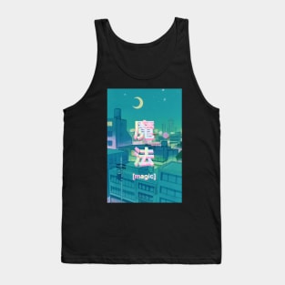 Mahou 魔法 Night Anime Sky Tank Top